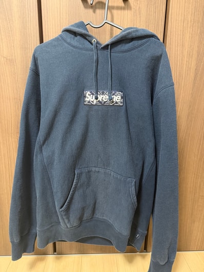 Supreme Bandana Box Logo Hooded Sweatshirt "Navy"