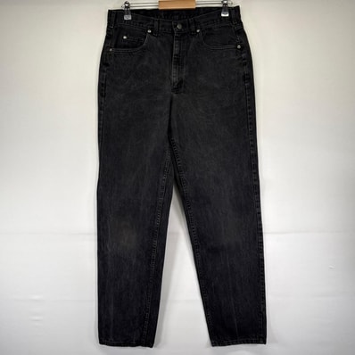 古着 90's/90年代 リー Lee USA製 デニム パンツ ジーパン ストレート ブラックデニム ジッパーフライ ブラック系 メンズ