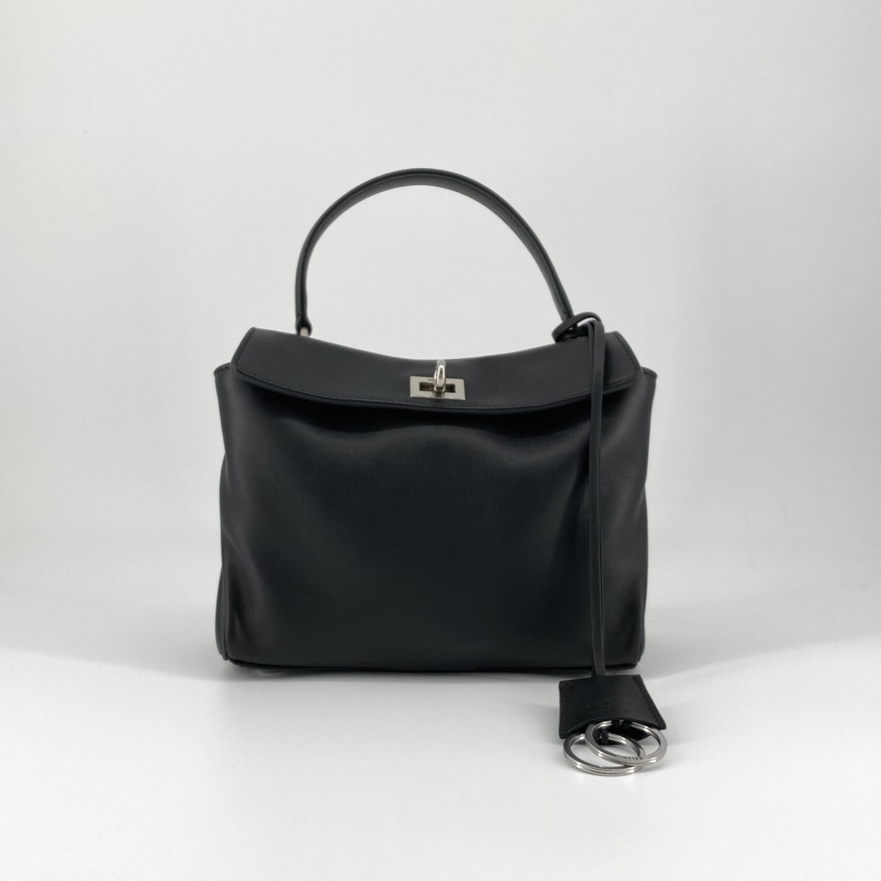 BALENCIAGA(バレンシアガ) ロデオミニ 2WAY ショルダー アンティークシルバー金具 843712 ハンドバッグ ブラック