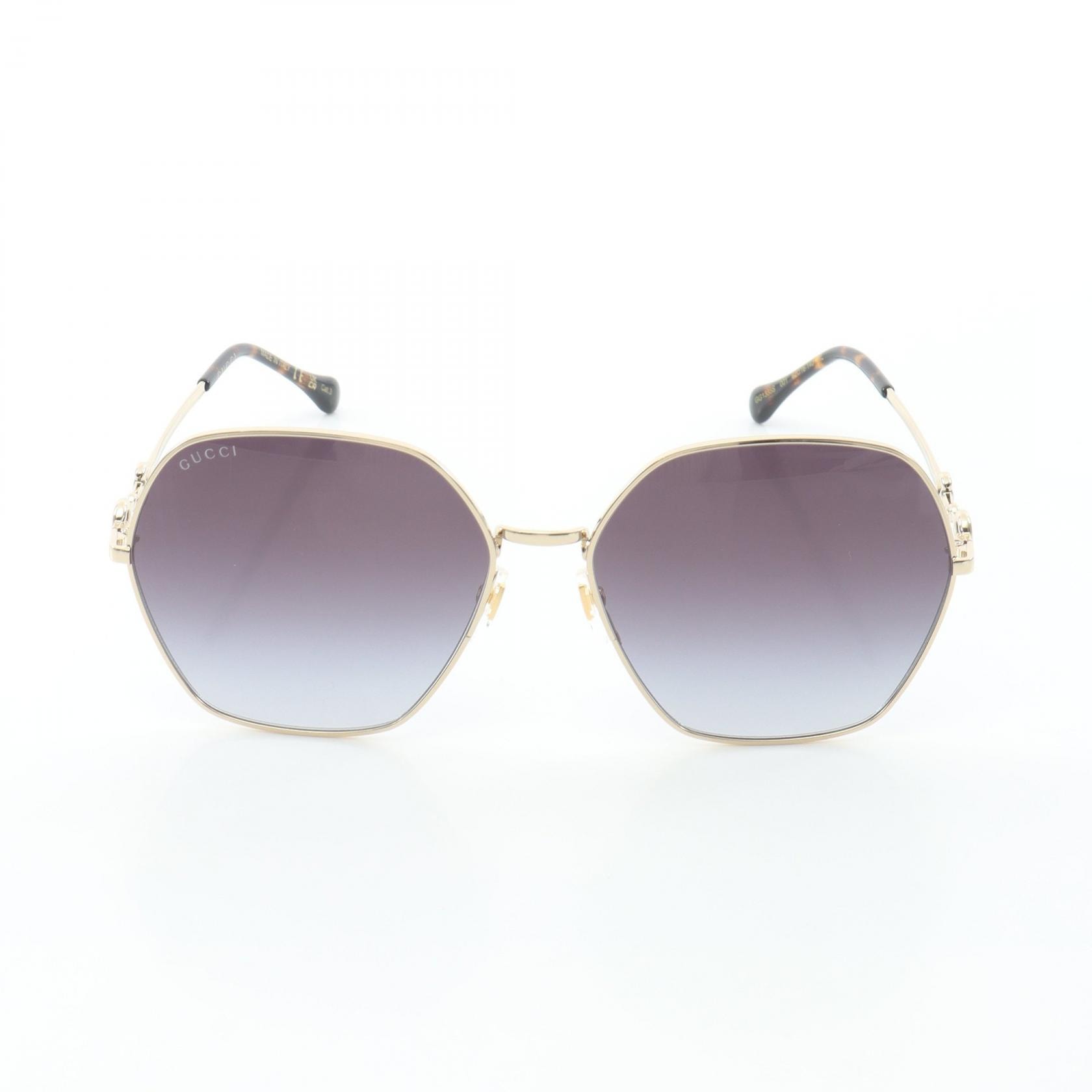 グッチ GUCCI ヘキサゴン サングラス 衣料品 GP / プラスチック レディース ゴールド系 GG1335S001 【新品】