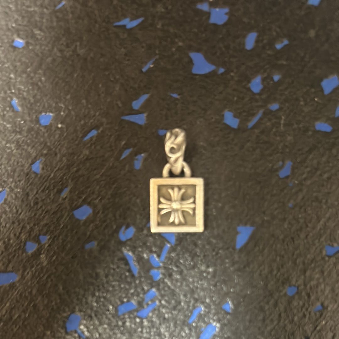 Chrome Hearts Framed CH Plus Charm "Silver"