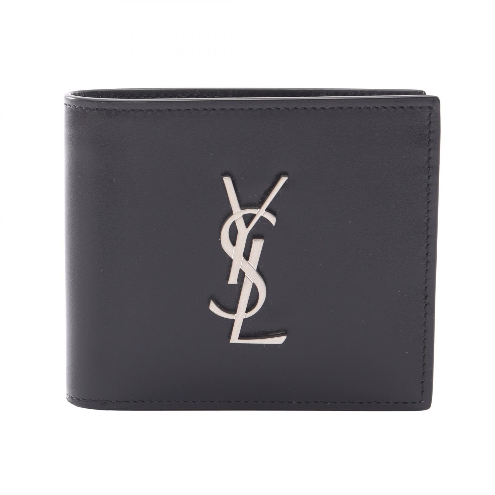 サンローランパリ SAINT LAURENT PARIS イースト ウエスト カサンドラ ウォレット 二つ折り財布 財布 レザー レディース ブラック系 4532760SX0E1000 【新品】