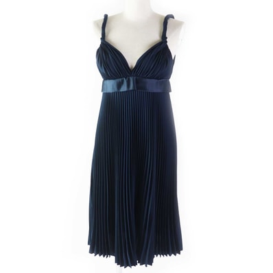 未使用品 バーバリー ワンピース ネイビー レディース 38 8038788