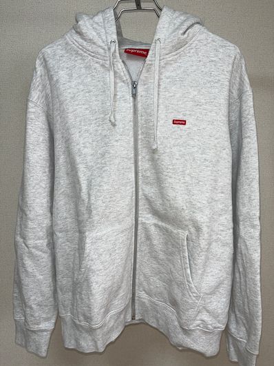 Supreme Small Box Zip Up Hooded Sweatshirt "Ash Grey"