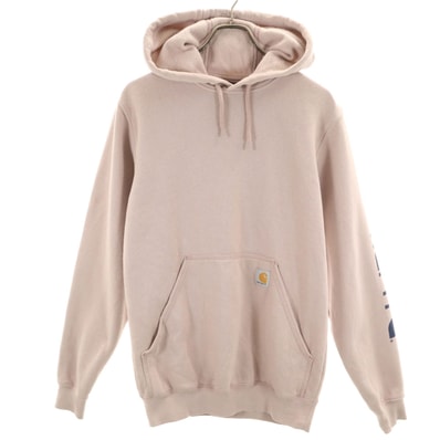 Carhartt カーハート 長袖 スウェットパーカー XS くすみピンク 裏起毛 プルオーバー