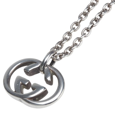 グッチ インターロッキングG ネックレス SV925 シルバー レディース GUCCI 【中古】