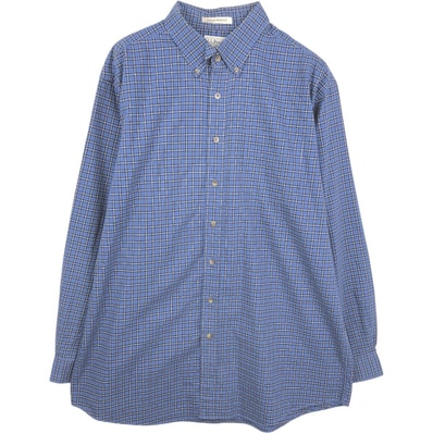 古着 90~00年代 エルエルビーン L.L.Bean WRINKLE RESISTANT 長袖 ボタンダウンチェックシャツ メンズXL相当 ヴィンテージ/eaa659918