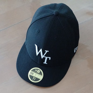 Wtaps x NEWERA 59FIFTY LOW PROFILE / CAP / POLY. TWILL. "Black" 221NENED-HT01