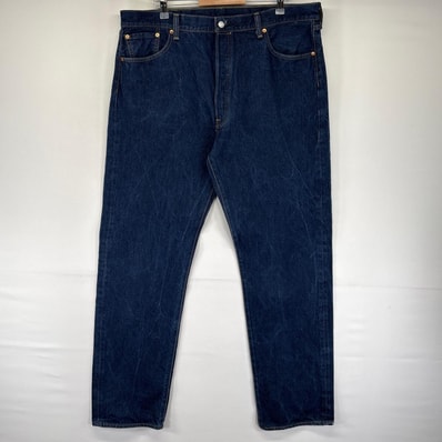 古着 リーバイス Levi's デニム パンツ 501 ボタンフライ ストレート ジーパン 大きいサイズ ジーンズ W42 L38 ブルー系 メンズ