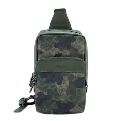 コーチ COACH シグネクチャー カモフラージュ ウエストバッグ PVC【中古】