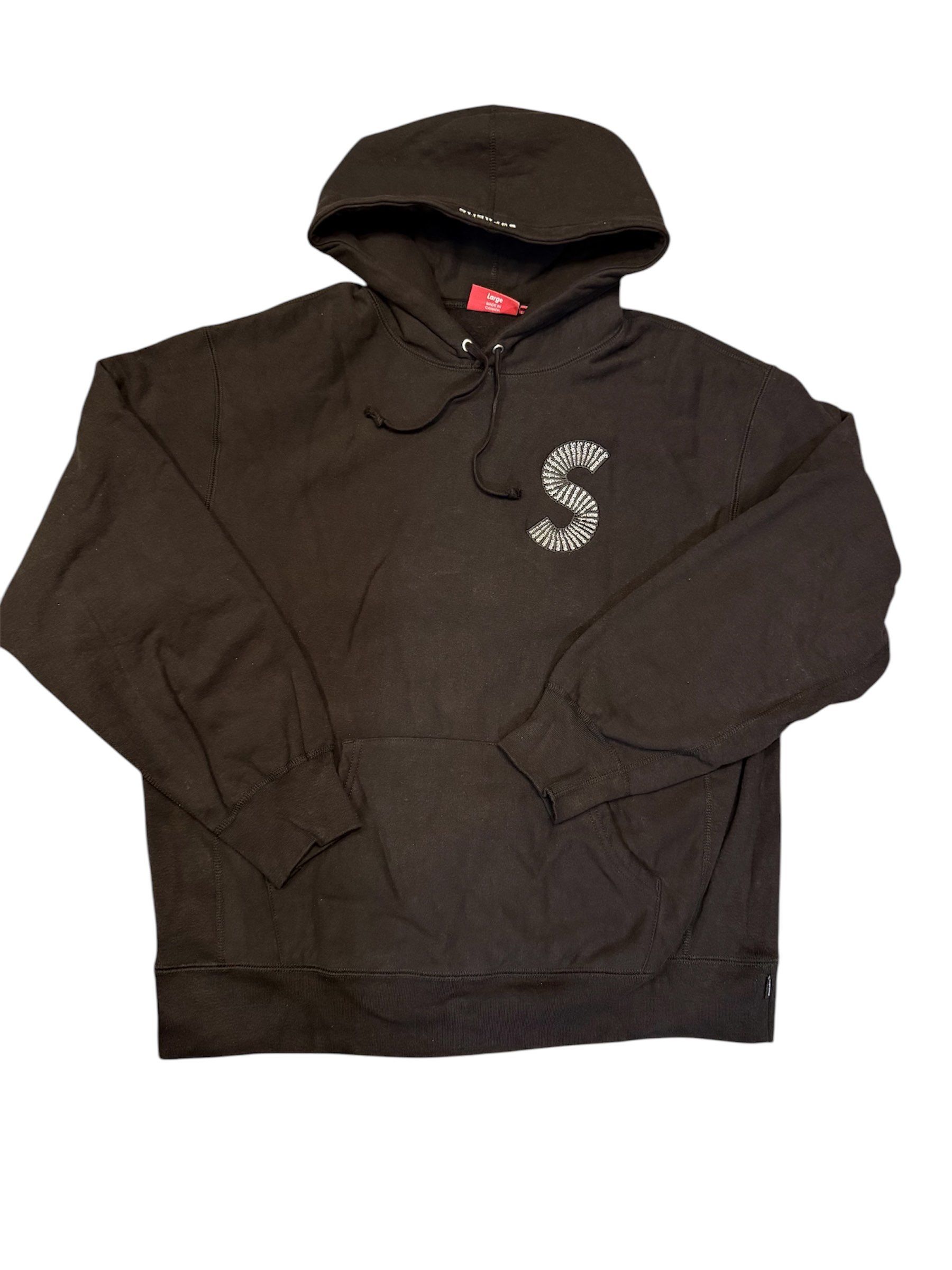 Supreme S Logo Hooded Sweatshirt "Black" (20FW)
