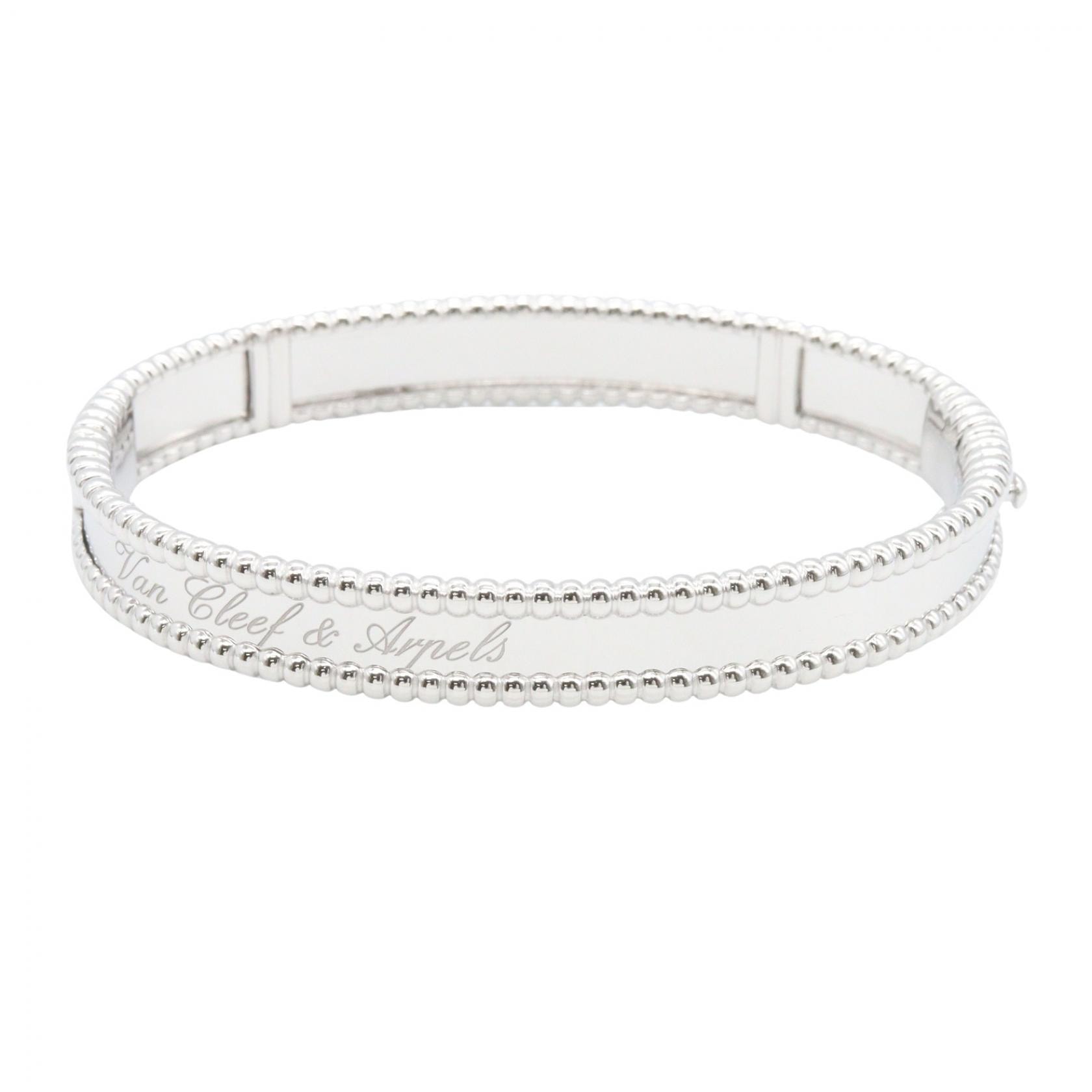 ヴァンクリーフ&アーペル Van Cleef & Arpels ペルレ シニアチュール ブレスレット XS ブレスレット アクセサリー K18WG(ホワイトゴールド) レディース シルバー系 VCARP3K200 【中古】