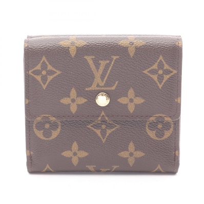 ルイ・ヴィトン LOUIS VUITTON ポルト モネ ビエ カルトクレディモノグラム 三つ折り財布 財布 レザー PVC レディース ブラウン系 M61652 【中古】