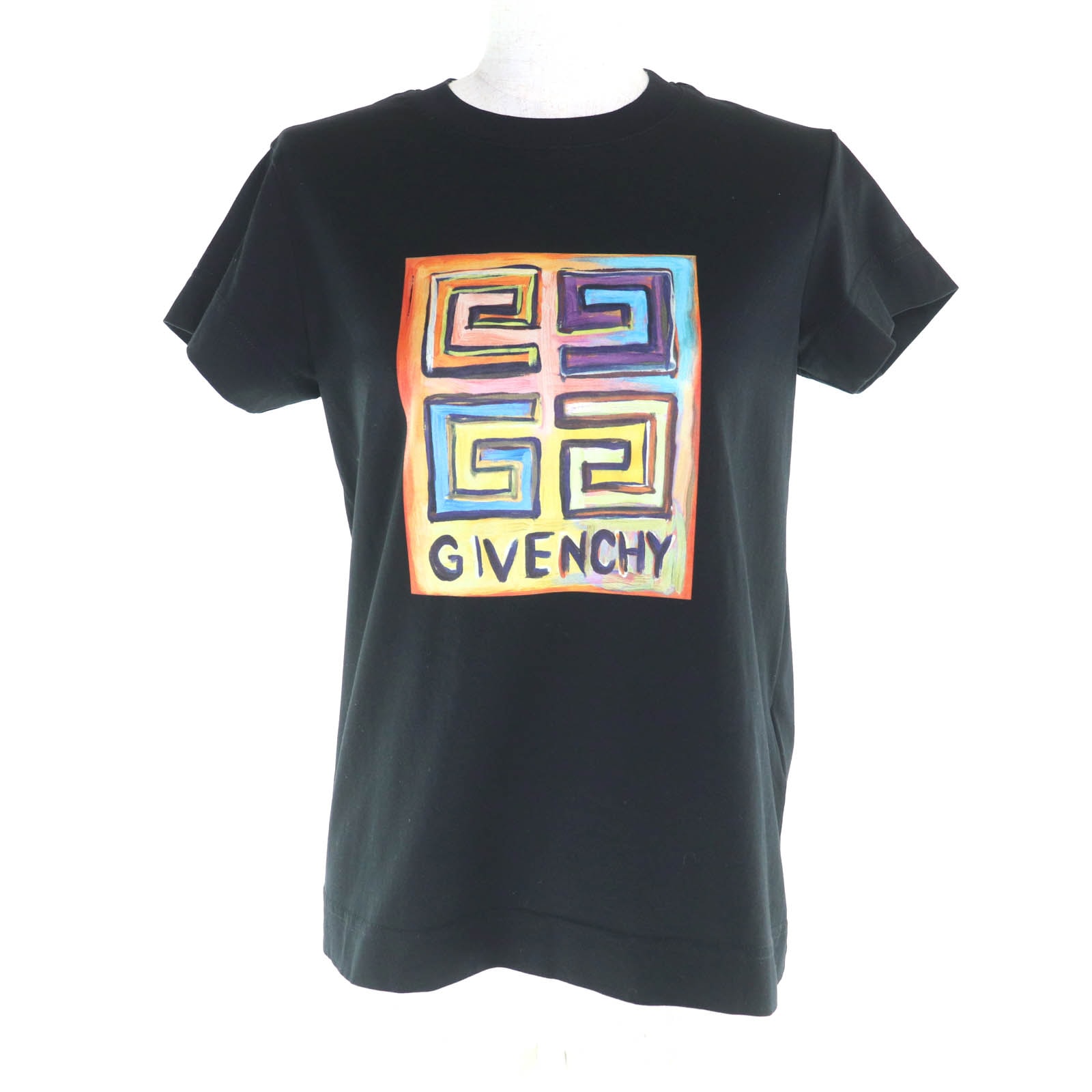 極美品 ジバンシィ 半袖Tシャツ ブラック XS BW707Y3Z96