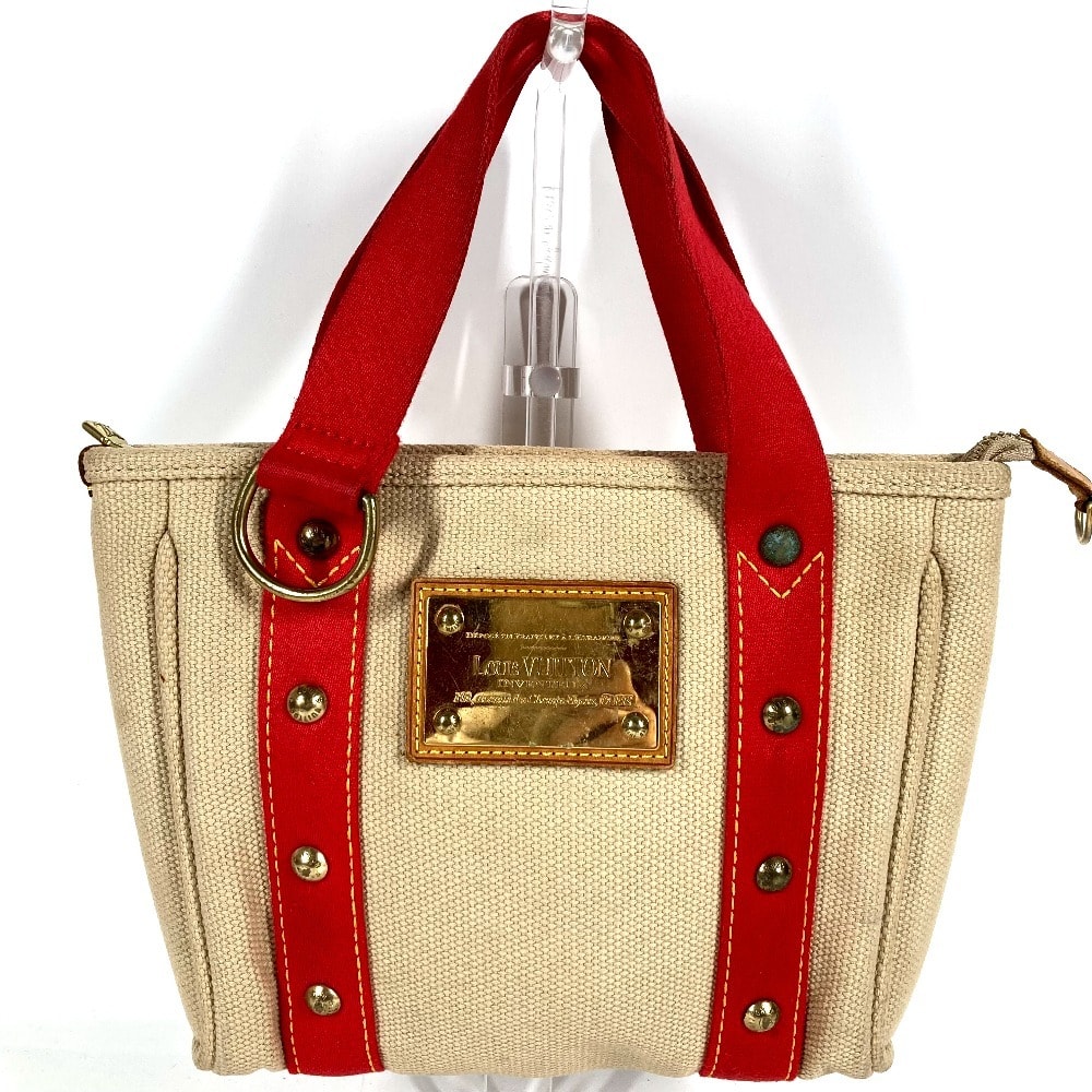ルイヴィトン LOUIS VUITTON カバPM カバ PM M40038 アンティグア カバン トートバッグ ハンドバッグ キャンバス ベージュ