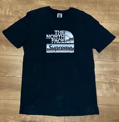 Supreme x The North Face Metallic Logo T-Shirt "Black"