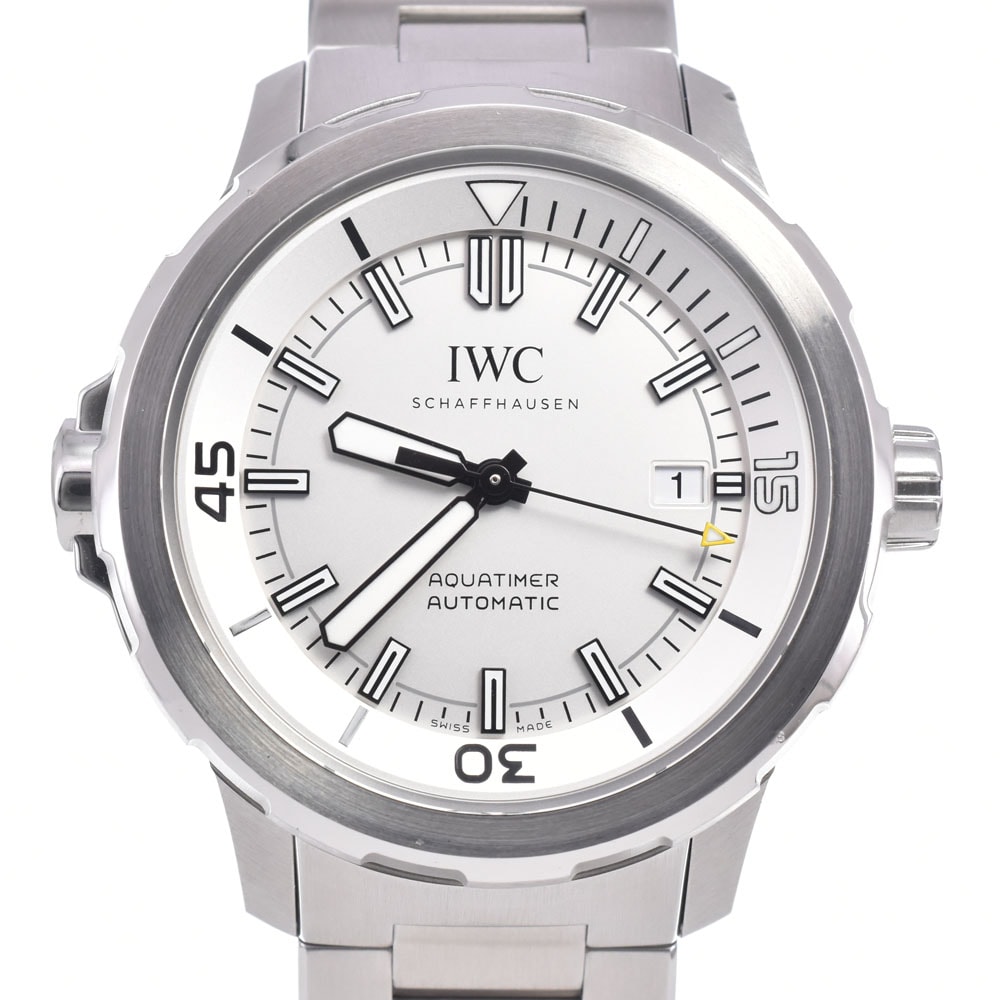 IWC IWC SCHAFFHAUSEN IW329004 アクアタイマー オートマティック シルバー 自動巻き メンズ 良品 箱・保証書付き 腕時計 C#149498