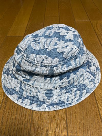 Supreme Fat Tip Jacquard Denim Crusher "Blue"