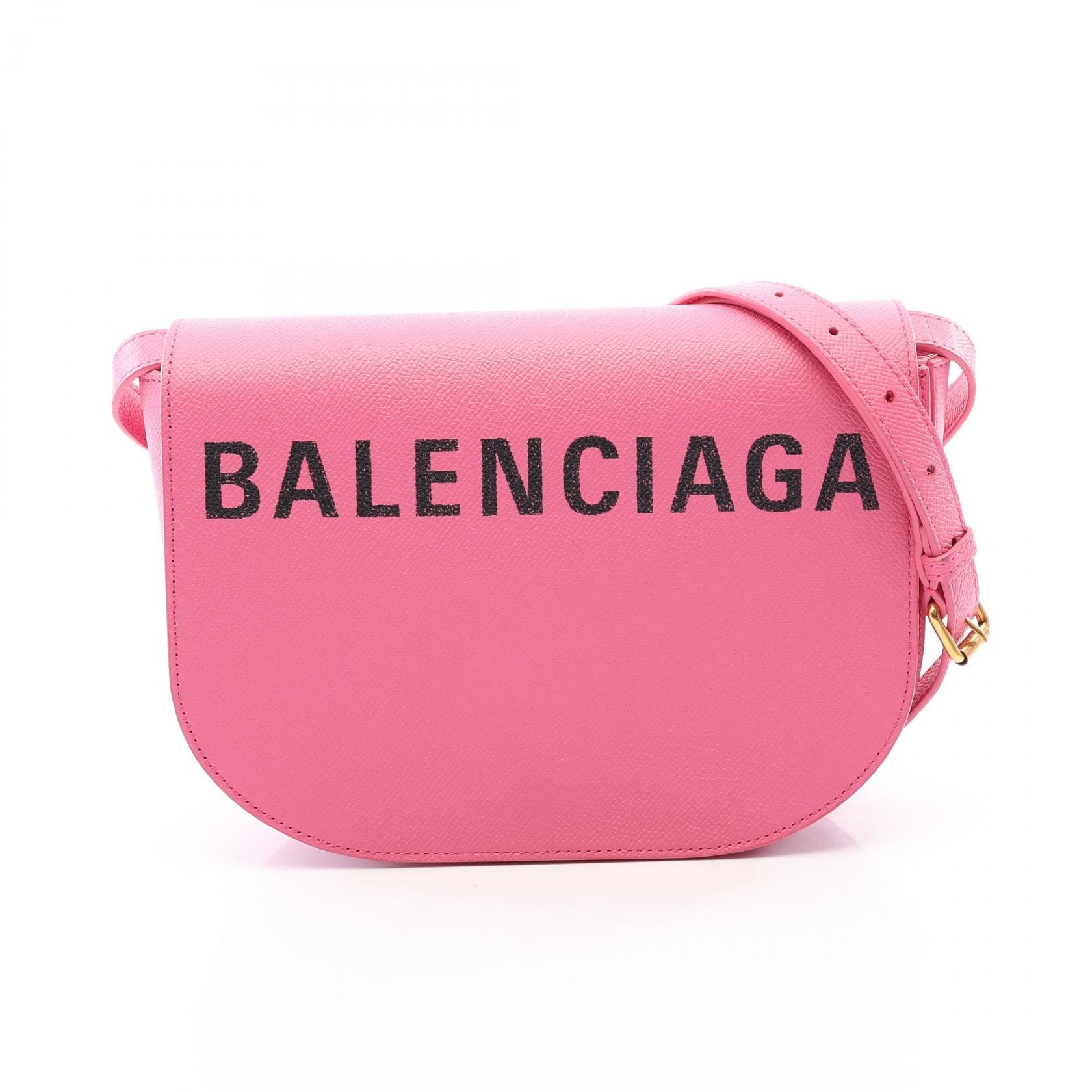 バレンシアガ BALENCIAGA VILLE DAY ヴィル デイバッグ S ショルダーバッグ バッグ レザー レディース ピンク系 542207 【中古】