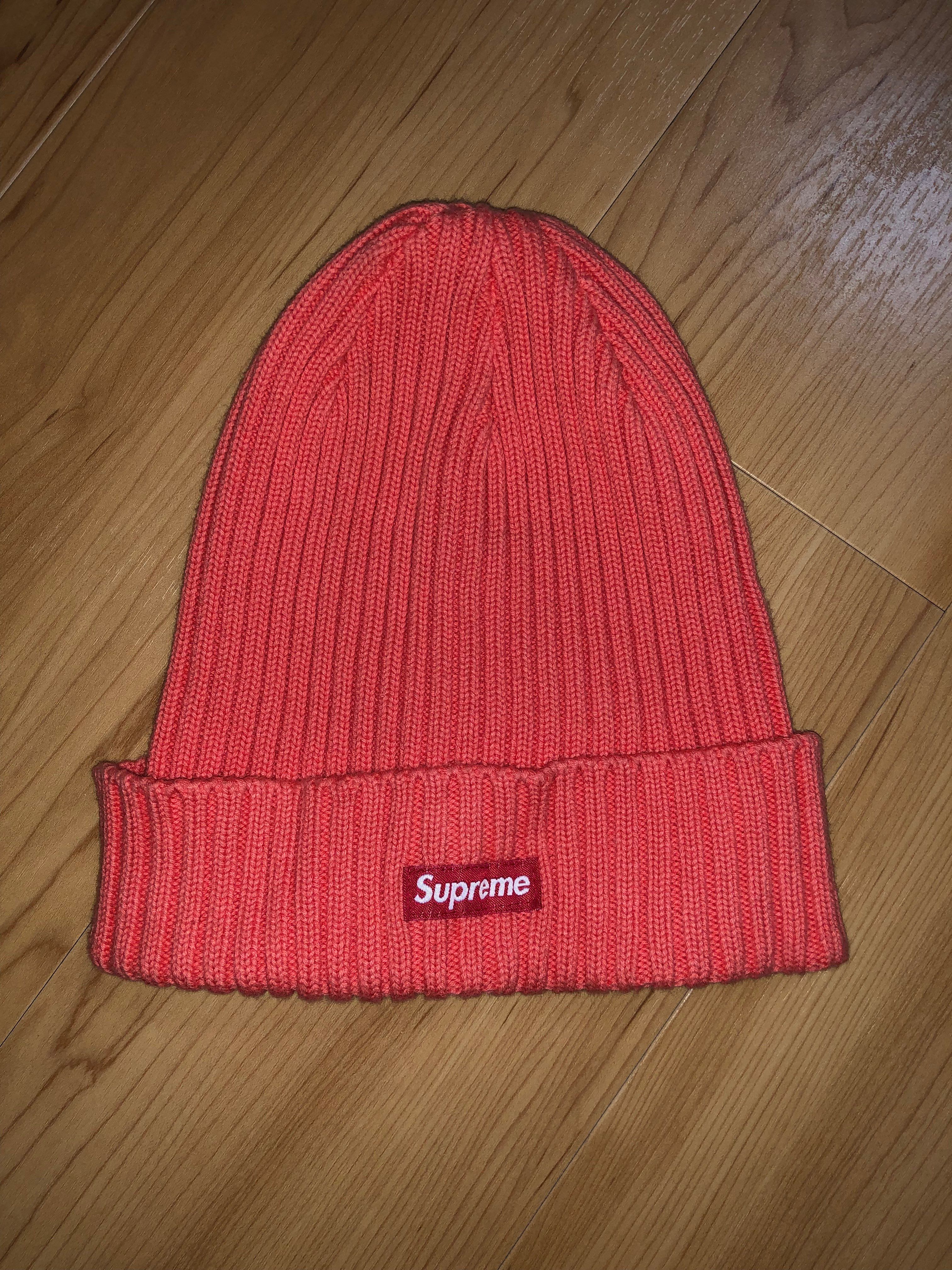 Supreme SS21 Overdyed Beanie "Coral"(21SS)