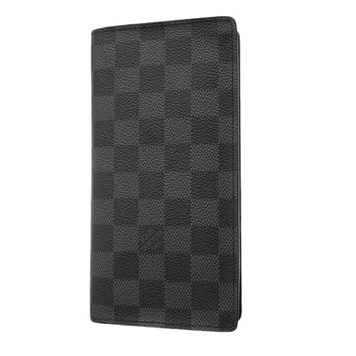 【6gc3321-k】ルイヴィトン 長財布 ダミエ・グラフィット ポルトフォイユブラザ N62665 ブラック グレー【中古】メンズ