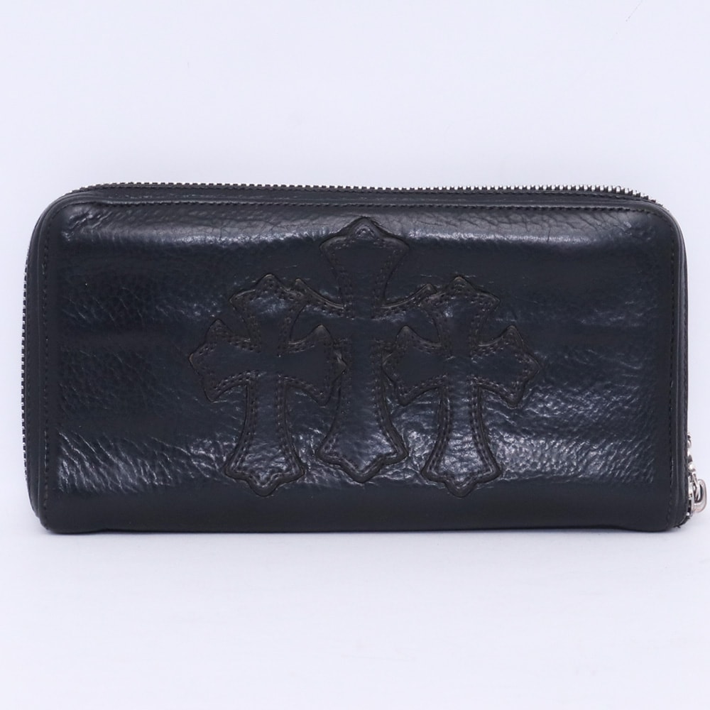 傷や汚れあり】CHROME HEARTS REC Fジップ 3セメタリークロスパッチ