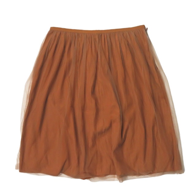 LAPIS LUCE BEAMS チュールレイヤード ギャザープリーツスカート