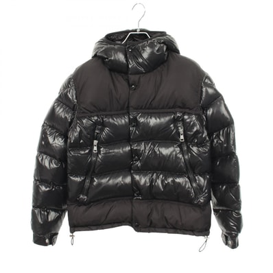 モンクレール MONCLER TANY フード付き ダウンジャケット 衣料品 アウター ナイロン メンズ ブラック系 4090385 【中古】