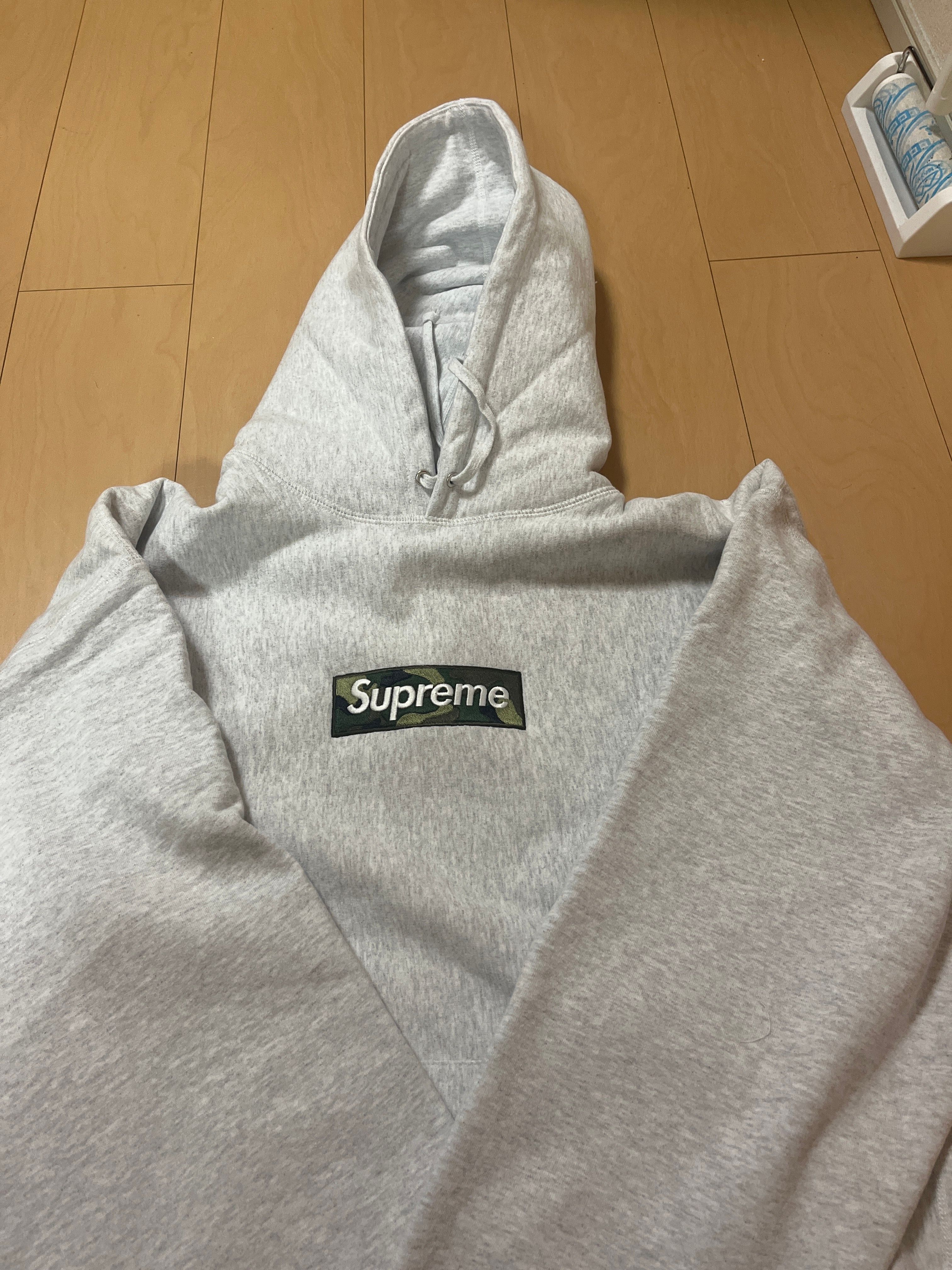 Supreme Box Logo Hooded Sweatshirt "Ash Grey" (23FW)