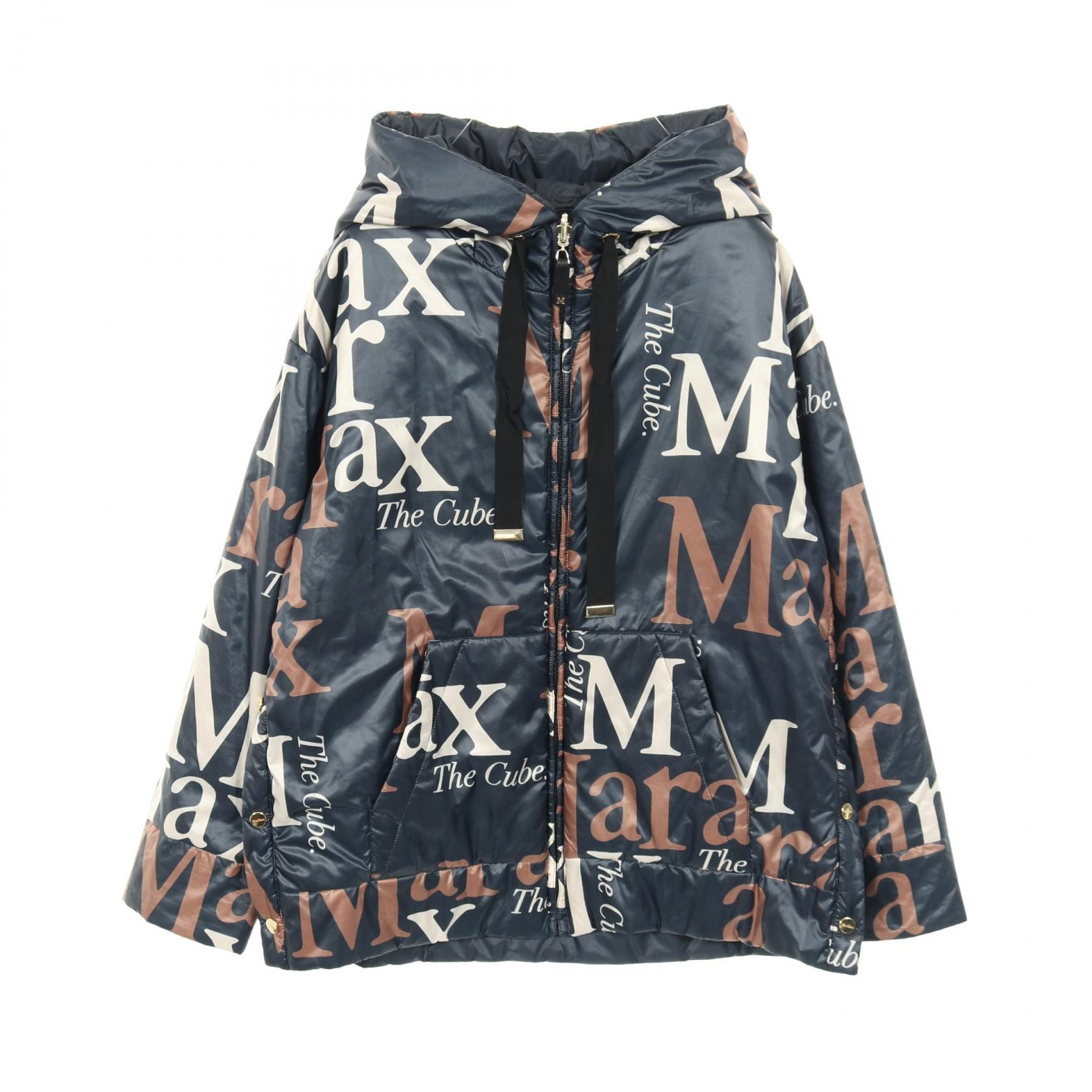 マックスマーラ MAX MARA The Cube 衣料品 アウター ポリエステル レディース ネイビー系 / アイボリー系 / ブラウン系 【中古】