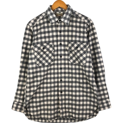 古着 90年代 エルエルビーン L.L.Bean 長袖 フランネルチェックシャツ メンズL相当 ヴィンテージ/eaa480678