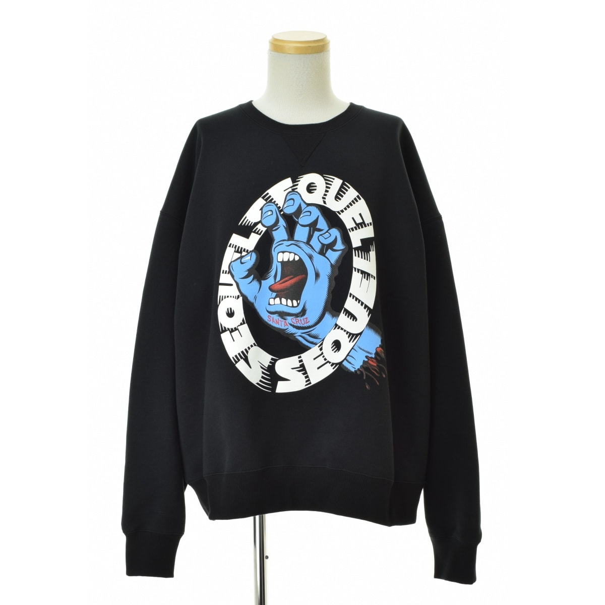 FRAGMENT x SANTA CRUZ x SEQUEL Crew Neck Sweat "Black"