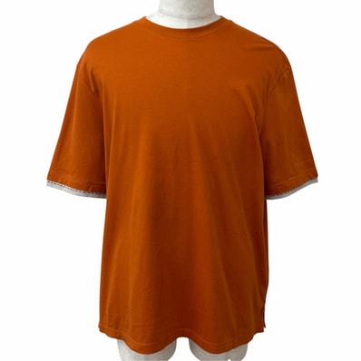 極美品 エルメス 半袖Tシャツ ブラウン系 メンズ L H657805HA