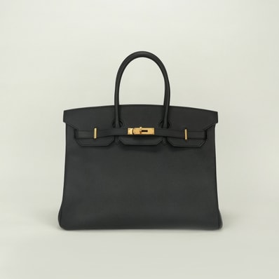 エルメス HERMES バーキン35 バーキン 35 バッグ トートバッグ エプソン ノワール Noir ブラック Black 黒 ゴールド金具 ヴォーエプソン ハンドバッグ