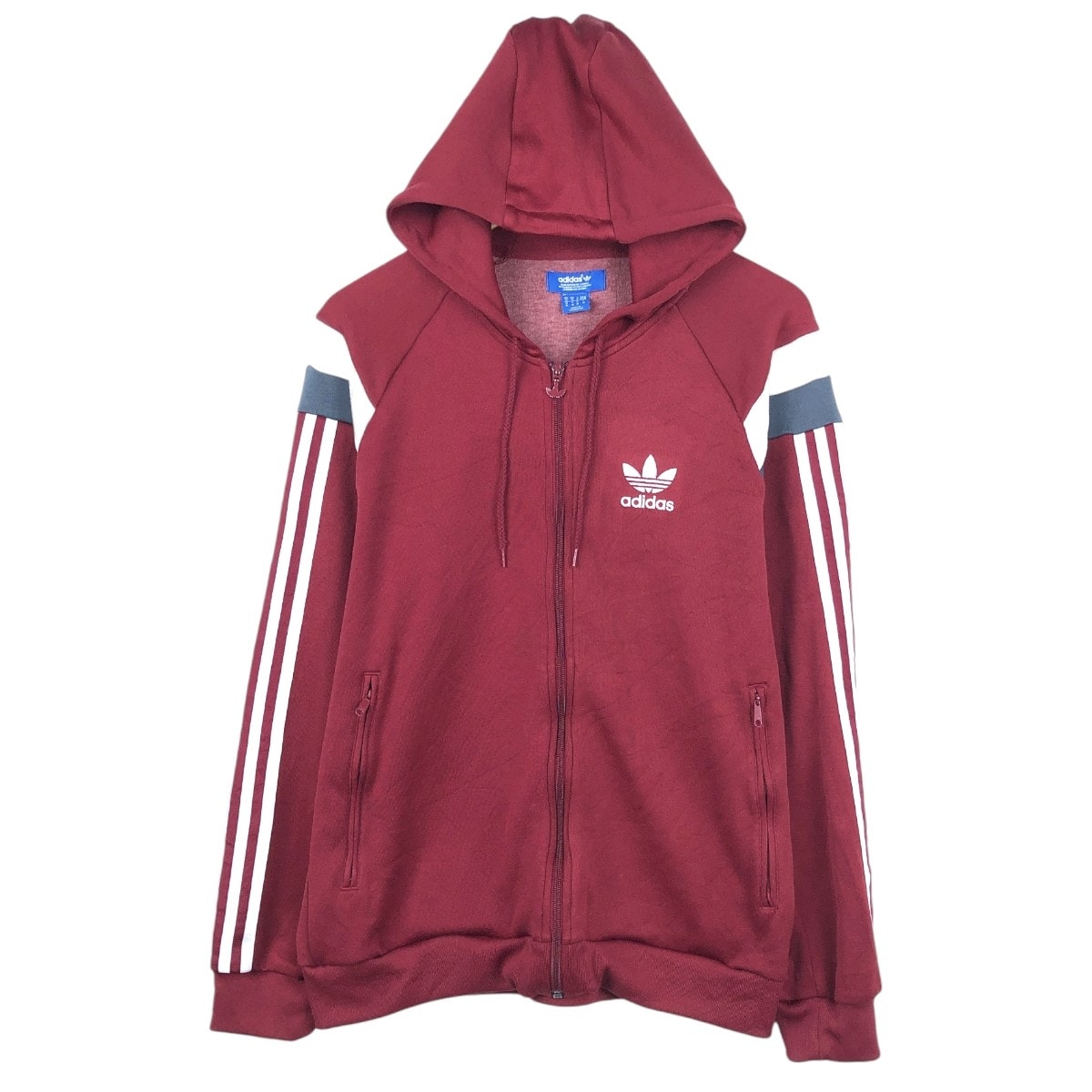 古着 アディダス adidas ORIGINALS オリジナルス トレフォイルロゴ ジャージパーカー トラックジャケット メンズM相当/eaa671509