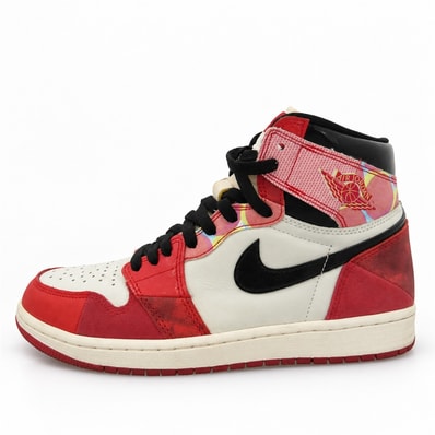 NIKE DV1748-601 × Spider-Man Air Jordan 1 Retro High OG SP Across the Spider-Verse / University Red ハイカット スニーカー マルチカラー系 26.5cm【中古】