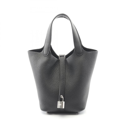 エルメス HERMES ピコタンロックPM ハンドバッグ バッグ レザー トリヨンクレマンス トリヨンクレマンス B刻印(2023年製造) レディース ブラック系 056289CK 【中古】