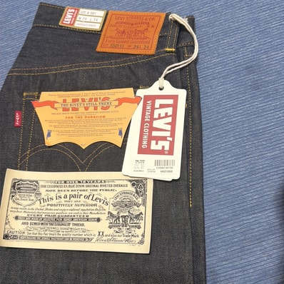 LEVI'S Vintage Clothing 1944 501 Jeans Rigid "Indigo"