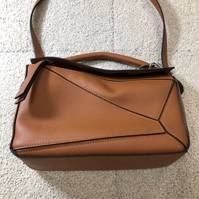 LOEWE Small Puzzle Bag In Classic Calfskin "Tan"