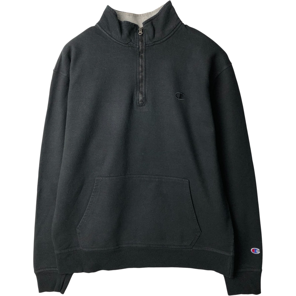 古着 チャンピオン Champion ハーフジップスウェットシャツ トレーナー メンズL相当/eaa595667