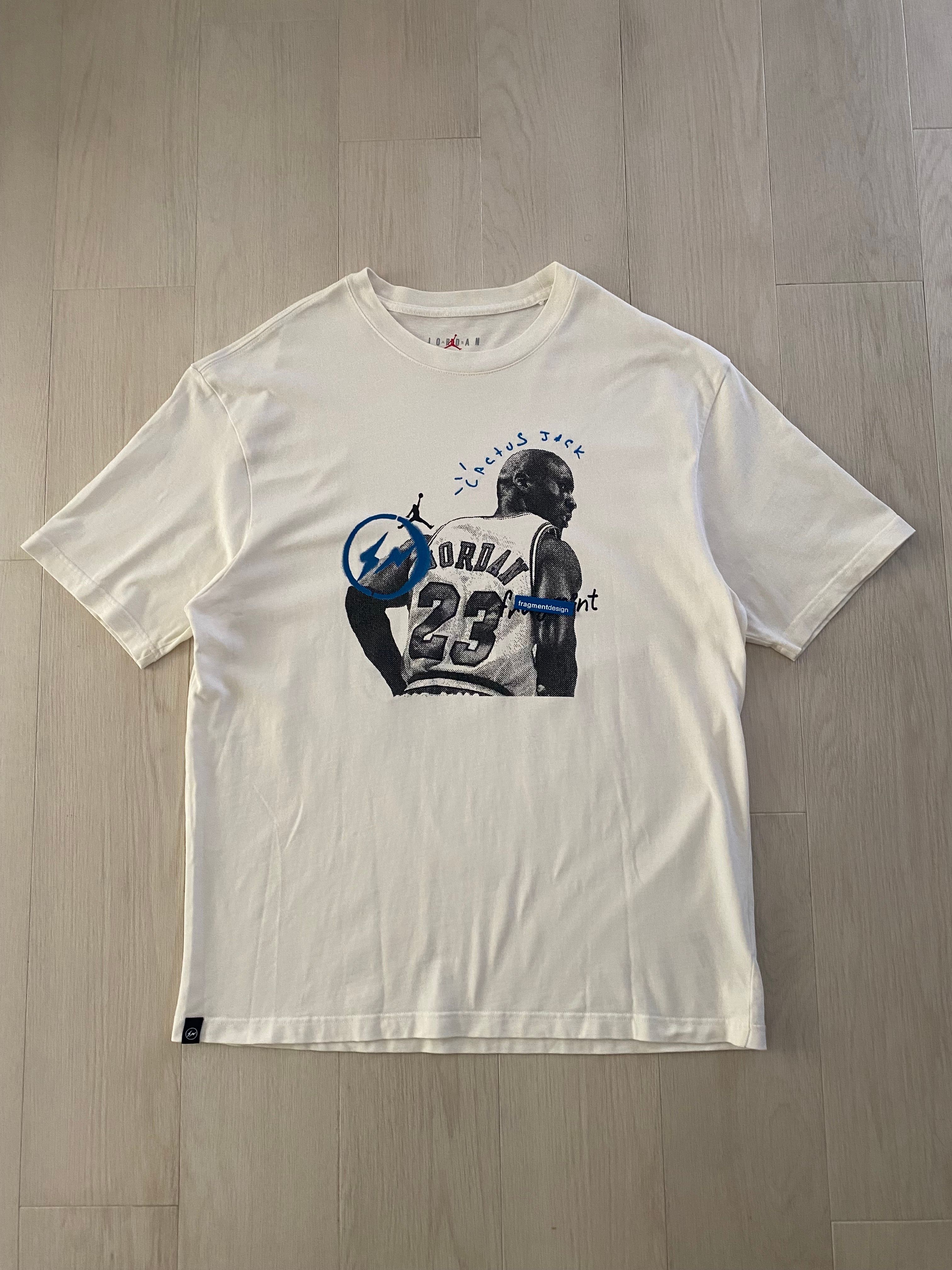 Air Jordan Travis Scott  Fragment Tee "White"