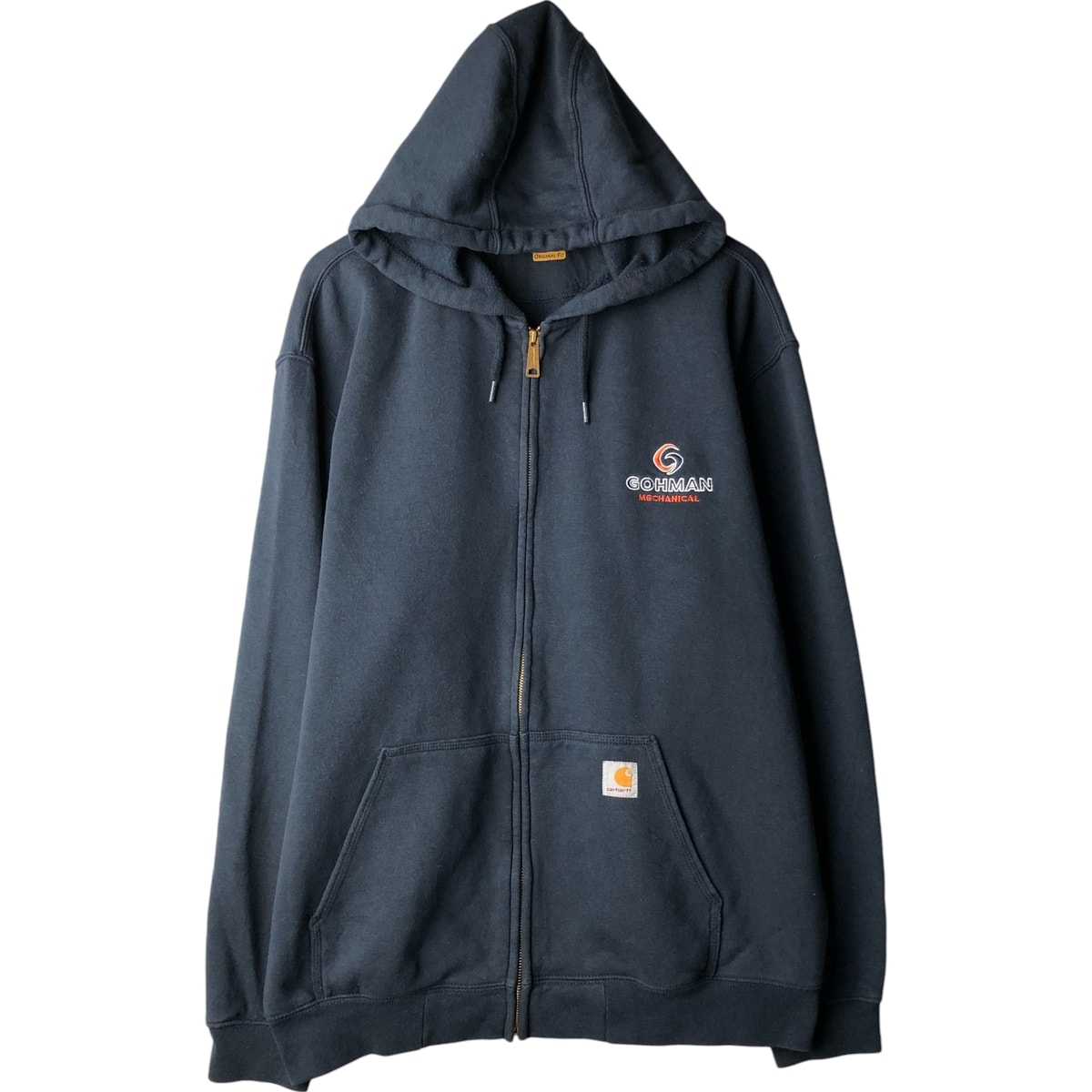 古着 カーハート Carhartt ORIGINAL FIT スウェットフルジップパーカー メンズXXL相当/eaa597410