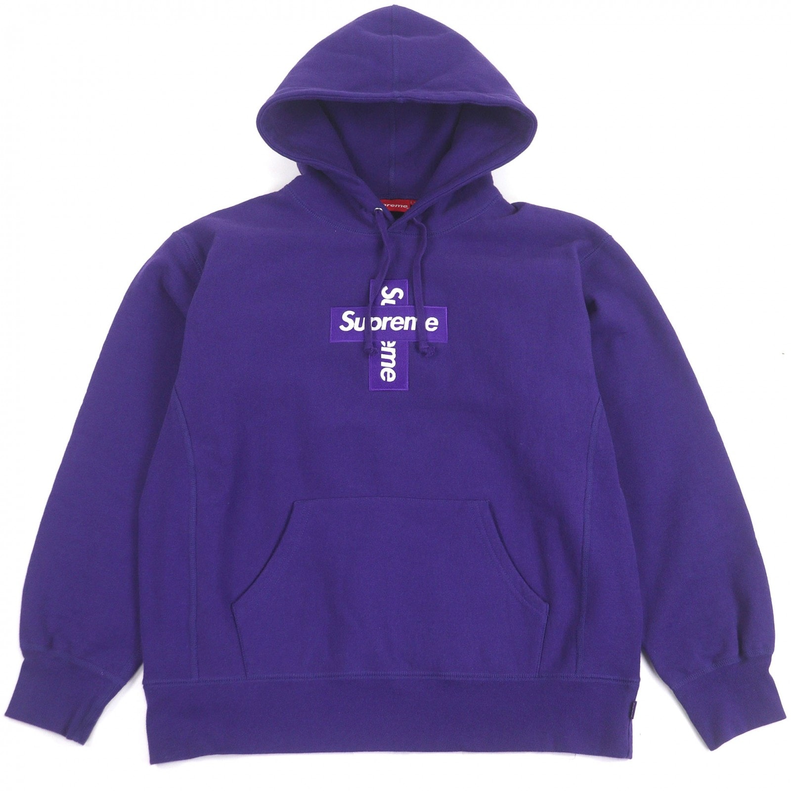 良品 シュプリーム パーカー パープル メンズ S