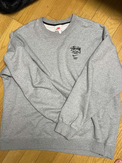 Nike x Stussy International Crewneck Sweatshirt (US Size) "Grey" DC4198-050