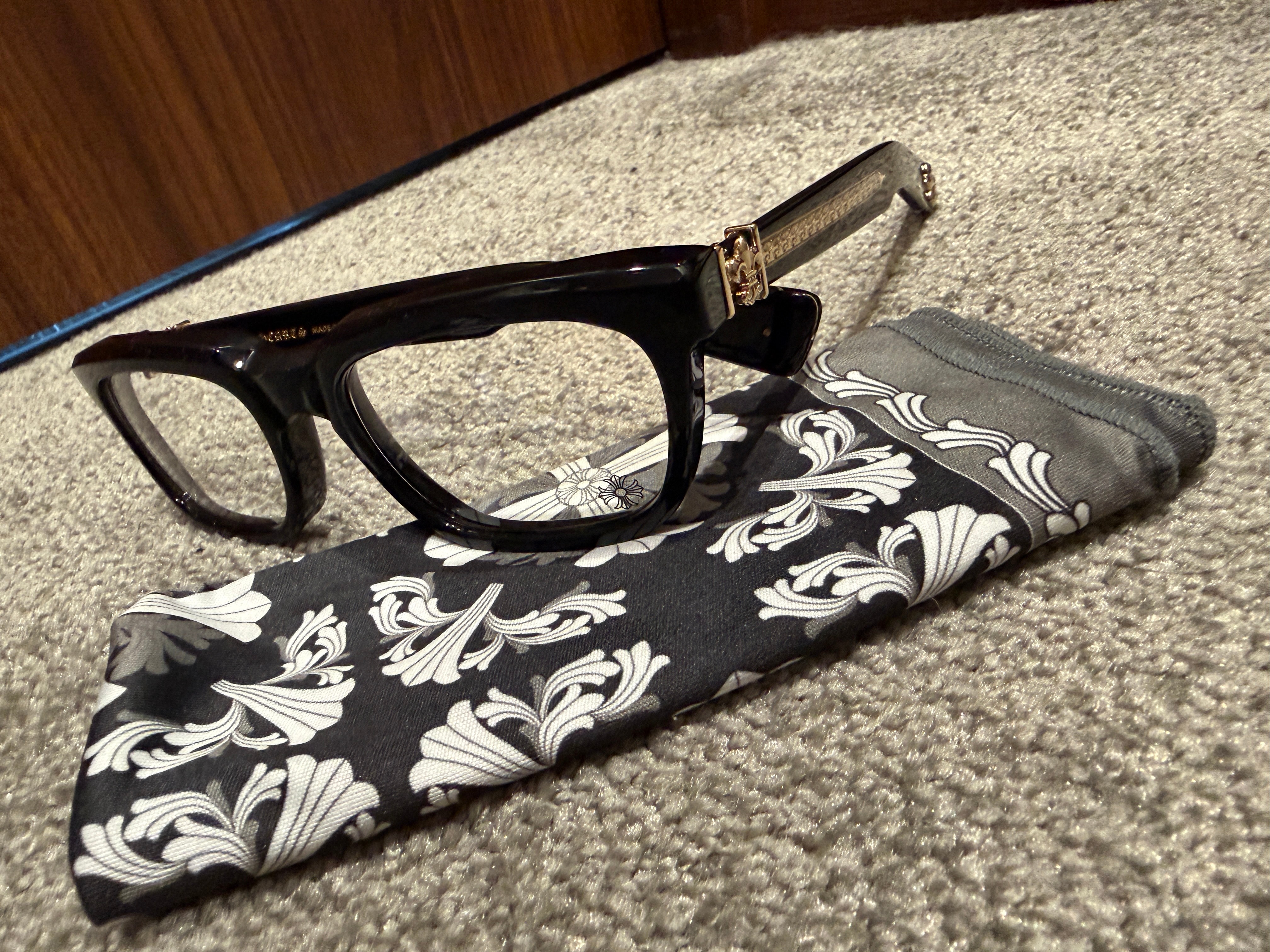 Chrome Hearts SEE YOU IN TEA 53 Square "Black/Gold"