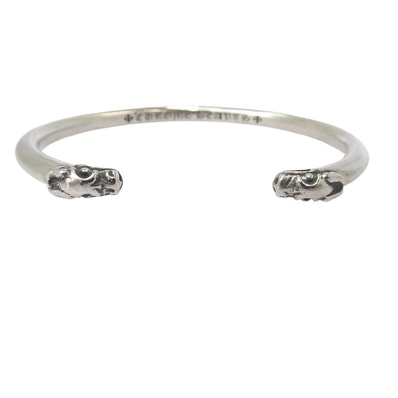 Chrome Hearts Double Dog Bangle "Silver"