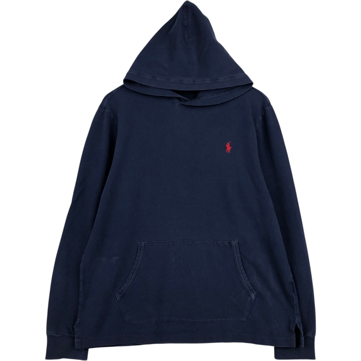 古着 ラルフローレン Ralph Lauren POLO RALPH LAUREN フード付き 鹿の子 ロングTシャツ ロンT メンズL相当/eaa630629