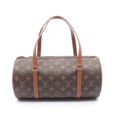 ルイ・ヴィトン LOUIS VUITTON パピヨン30 旧型 ハンドバッグ バッグ PVCコーティングキャンバス レザー モノグラム レディース ブラウン系 M51365 【中古】