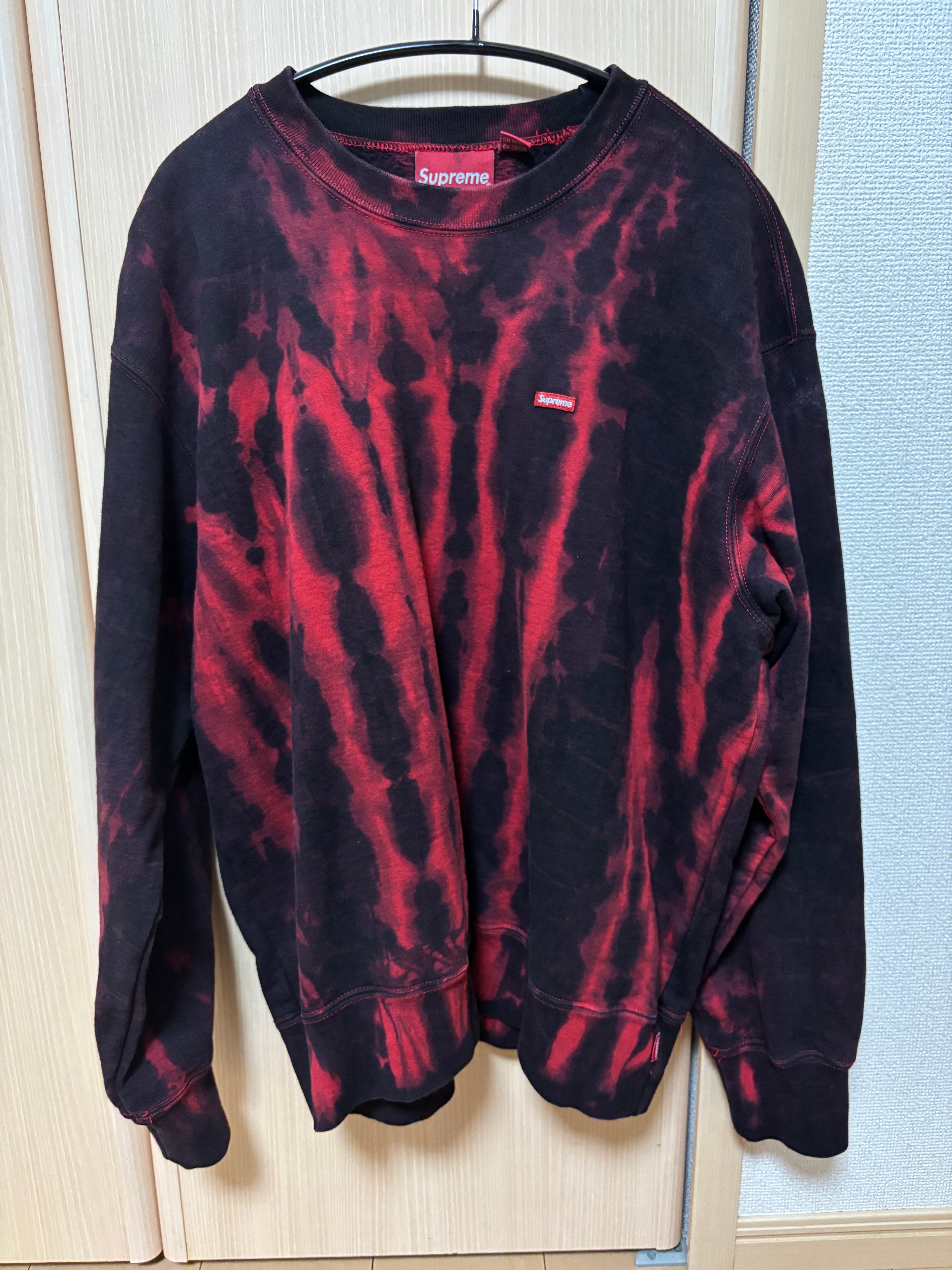 Supreme Small Box Crewneck "Red Tie Dye" (21FW)