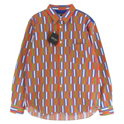 COMME des GARCONS HOMME DEUX コムデギャルソンオムドゥ 長袖シャツ 25AW DP-B033 総柄 長袖 シャツ マルチカラー系 M【極上美品】【中古】